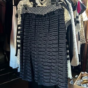 Marissa Webb navy skirt